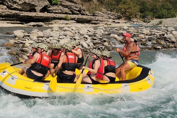Amazing Rafting Experience at Last Wild Vjosa River of Europe in Permet, Albania