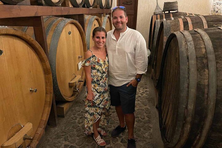 Santorini Wine Adventure with 12 Wine Tastings, Tapas and Sunset