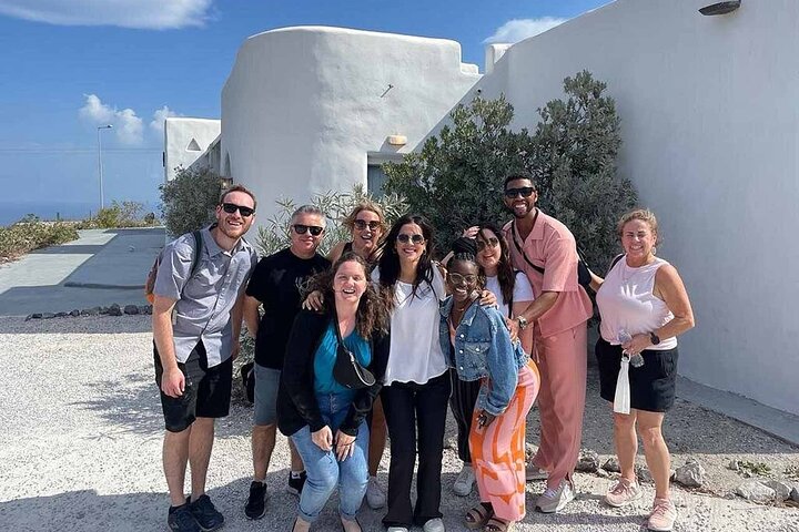 Santorini Wine Adventure with 12 Wine Tastings, Tapas and Sunset