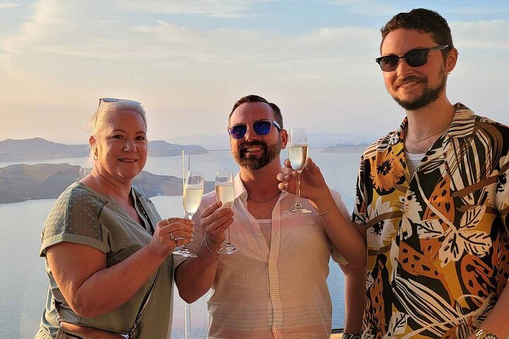 Santorini Wine Adventure with 12 Wine Tastings, Tapas and Sunset