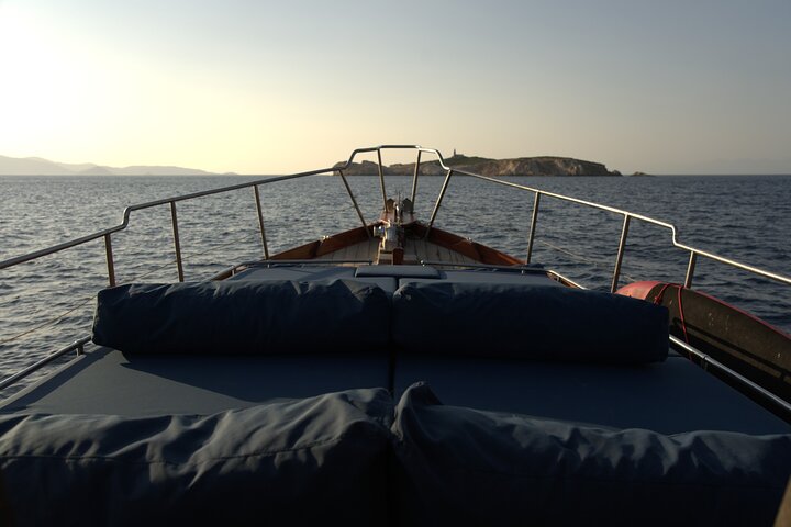 SemiPrivate Trip on 50ft Traditional Wooden Boat with Greek Lunch