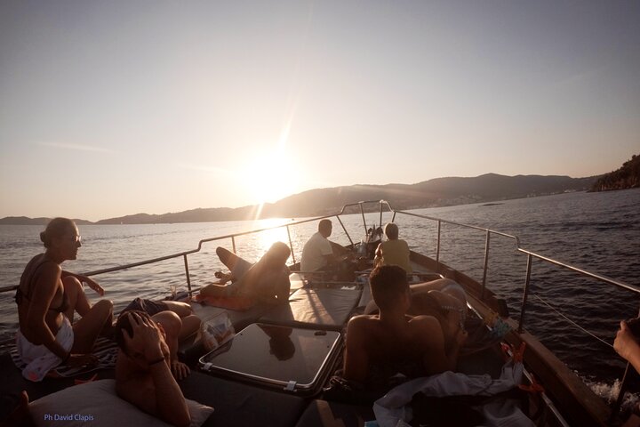SemiPrivate Trip on 50ft Traditional Wooden Boat with Greek Lunch