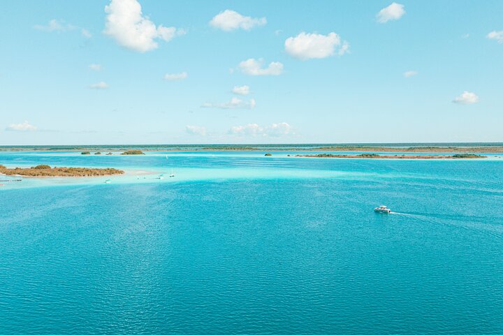 Bacalar Lagoon Private Catamaran Lunch and Drinks from Costa Maya