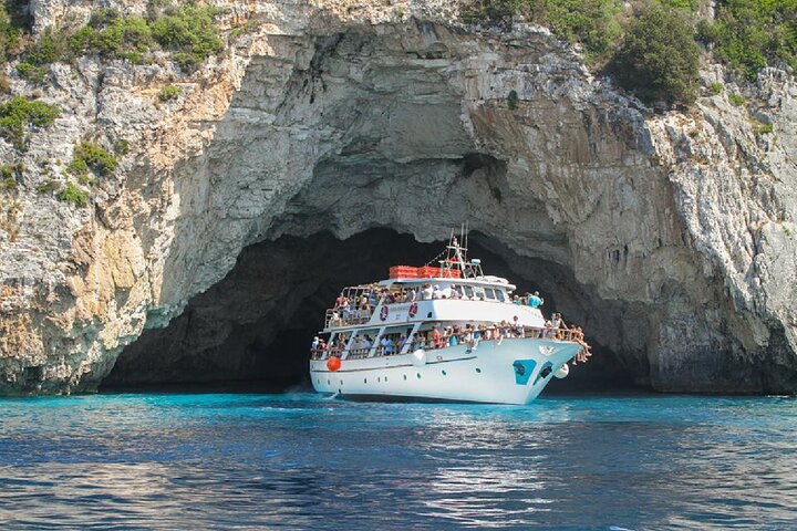 Paxos Antipaxos Blue Caves Cruise from Corfu with Swimming Stops