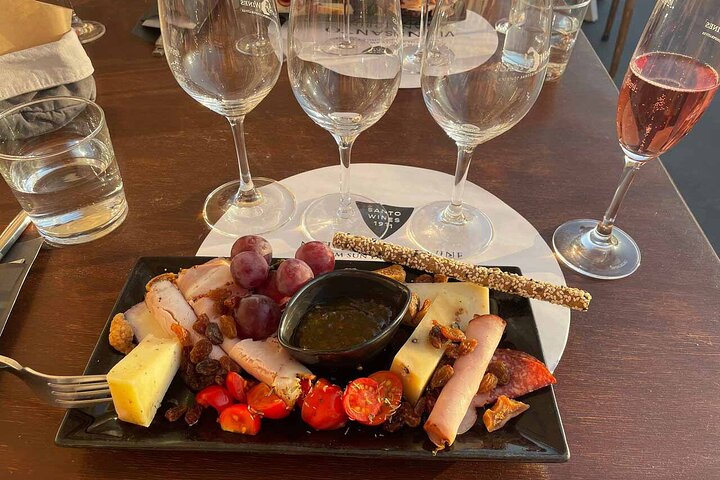 Santorini Wine Adventure with 12 Wine Tastings, Tapas and Sunset