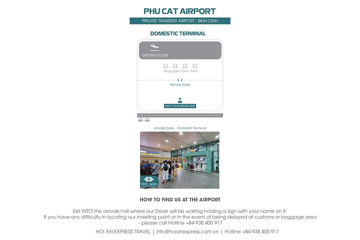 Private Transfer: One-way Phu Cat Airport to/from Quy Nhon City