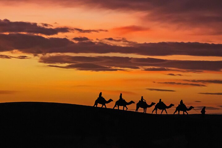 Exclusive Merzouga Desert Safari: Camel Ride, Sandsurf & Dinner