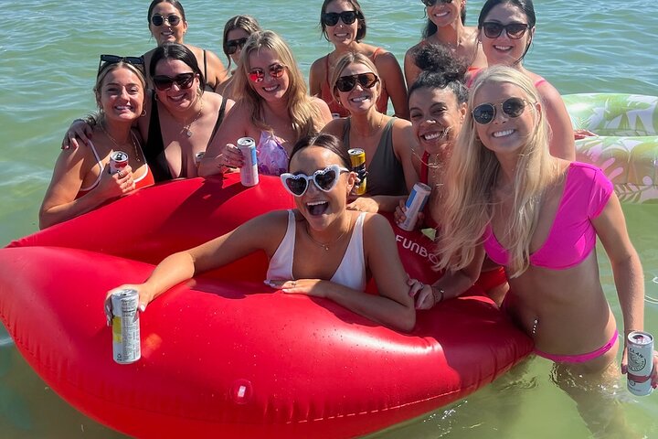 Tiki Boat cruise to John's Pass Sandbar, Madeira Beach.