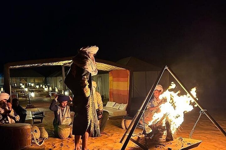 Camel Ride With Luxury Desert Camp And Night In Merzouga Dunes