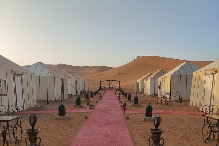 Camel Ride With Luxury Desert Camp And Night In Merzouga Dunes