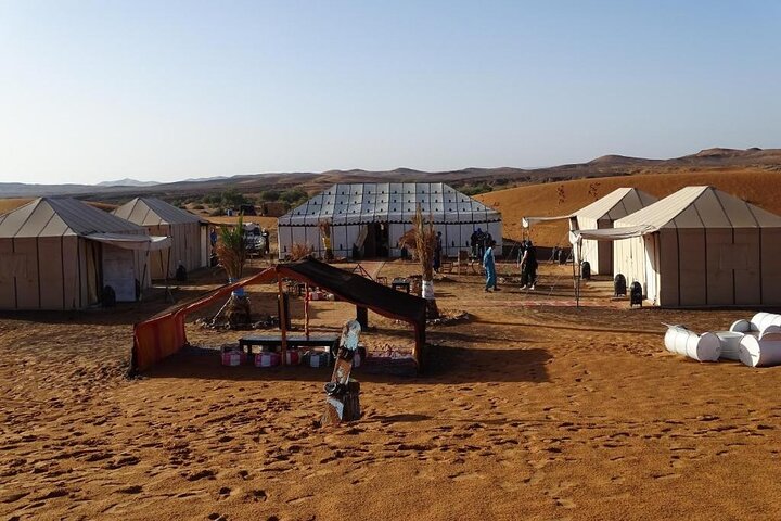 Camel Ride With Luxury Desert Camp And Night In Merzouga Dunes