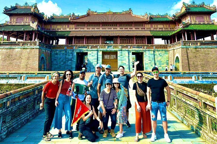 Hue Citadel tour by authentic Train via Hai Van Pass from Da Nang