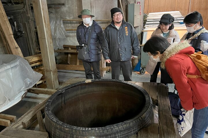 Private Sake Brewery Tour and Shinran Temple Visit