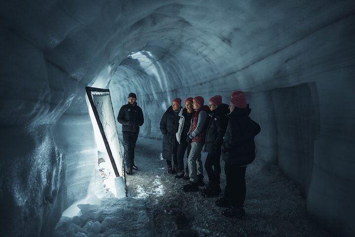 Into the Glacier: Langjökull Glacier Ice Cave from Húsafell