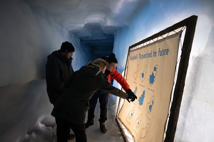 Into the Glacier: Langjökull Glacier Ice Cave from Húsafell