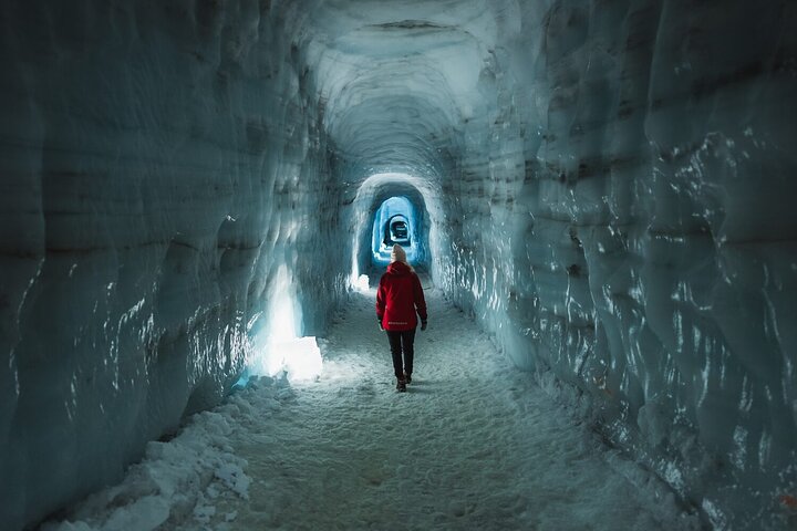 Into the Glacier: Langjökull Glacier Ice Cave from Húsafell