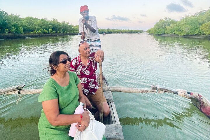 Sunset Canoe Tour on a River within the Mangroves
