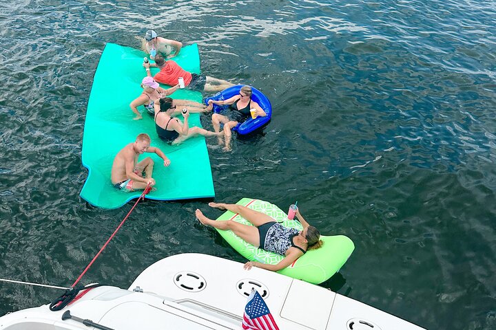 Private Luxury Yacht with Beach Stop and Swimming/Paddle Boarding