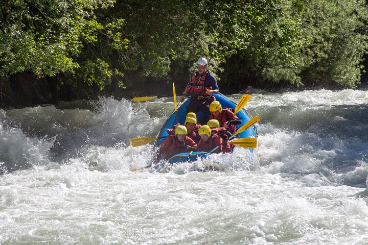 Rafting at the foot of Mont Blanc in Chamonix