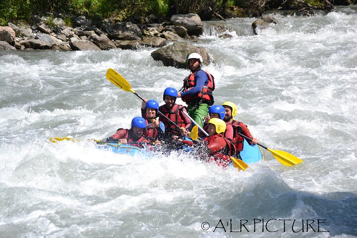 Rafting at the foot of Mont Blanc in Chamonix