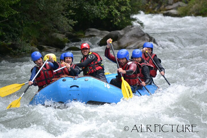 Rafting at the foot of Mont Blanc in Chamonix