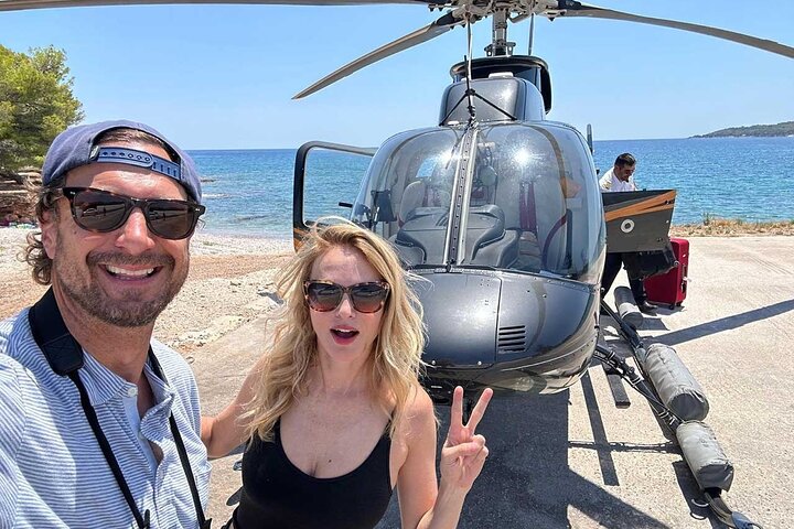 Private Helicopter Transfer from Ios to Santorini