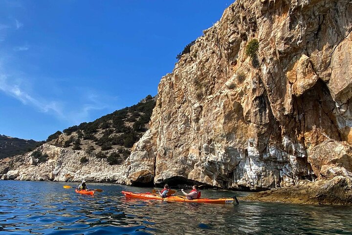 Naxos: Rhina Cave Sea Kayaking Tour