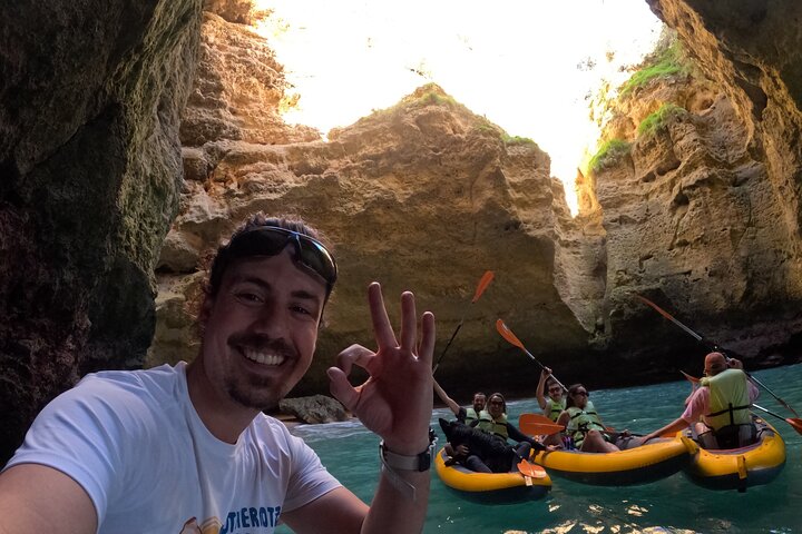 Exclusive Small Group Kayak Tour to Benagil Caves with 4K Photos