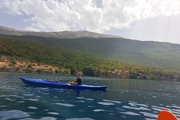 Lake Ohrid Kayaking with beach and BBQ Lunch