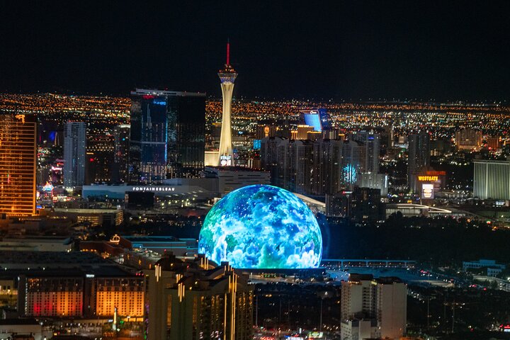 Las Vegas Strip Highlights by Helicopter at Night