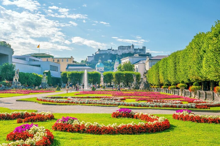 Salzburg Old Town Walking Tour, Mozart, Mirabell Gardens