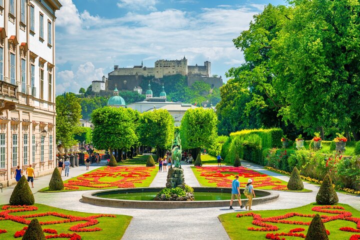 Salzburg Old Town Walking Tour, Mozart, Mirabell Gardens