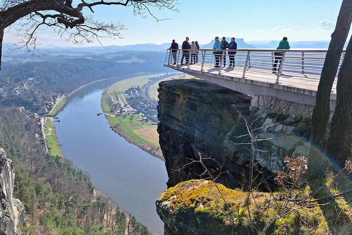 From Dresden: Bastei Bridge, Gorge Boat & Narnia Rocks Tour