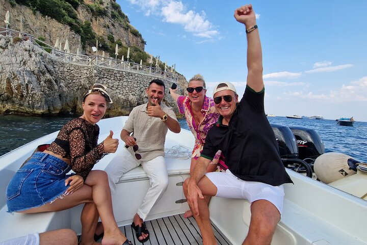 Amalfi Coast Private Boat Tour from Sorrento, Positano & Capri