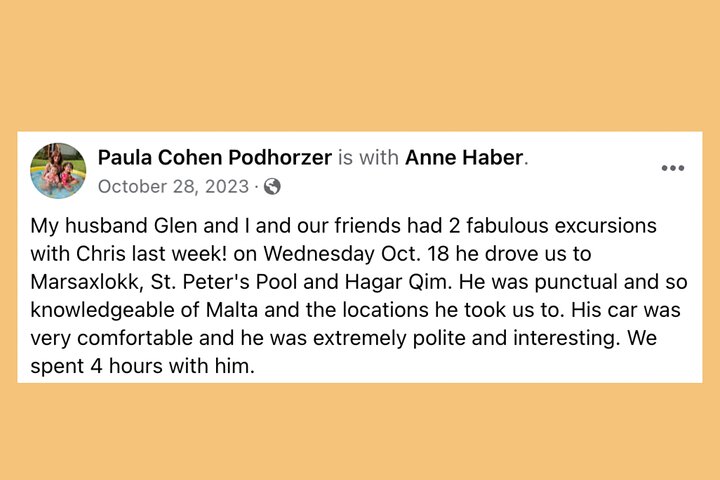 Malta Private Tour-Fully Customizable (Cruise Friendly)
