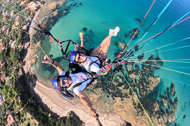 Tandem Paragliding Flight in Cefalù