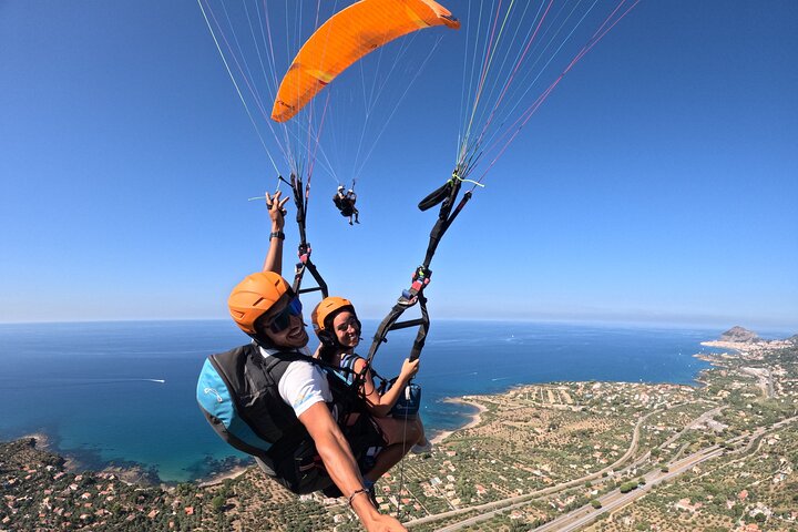Tandem Paragliding Flight in Cefalù