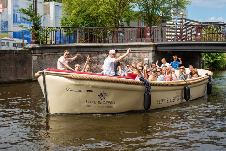 Haarlem Open-Boat Canal Cruise with Live Guide (Electric Boat)