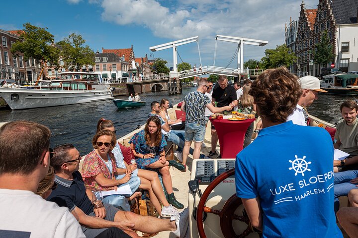Haarlem Open-Boat Canal Cruise with Live Guide (Electric Boat)