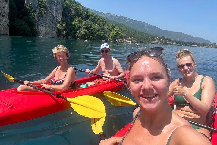 Lake Ohrid Kayaking with beach and BBQ Lunch