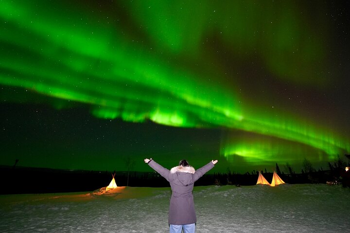 Mountaintop 360° Best Alaskan Cabin with Photography @Aurora Camp