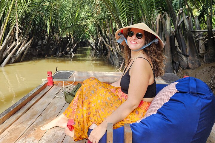 Mekong River Relaxing Sail boat cruise to Coconut Canals (1.5HRS)