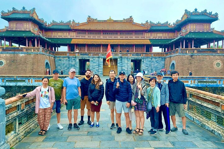 Hue Citadel tour by authentic Train via Hai Van Pass from Da Nang