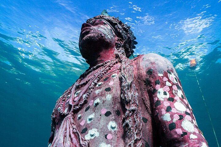 4-hour snorkel cruise to Underwater Sculptures with boat dogs