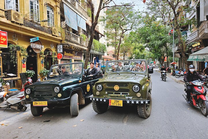 Hanoi Jeep Tour: Food, Culture and Fun by Vietnam Army Jeep