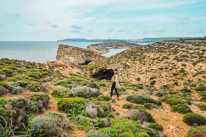 From Sliema: Three Bay Cruise with Lunch and Optional Transfers
