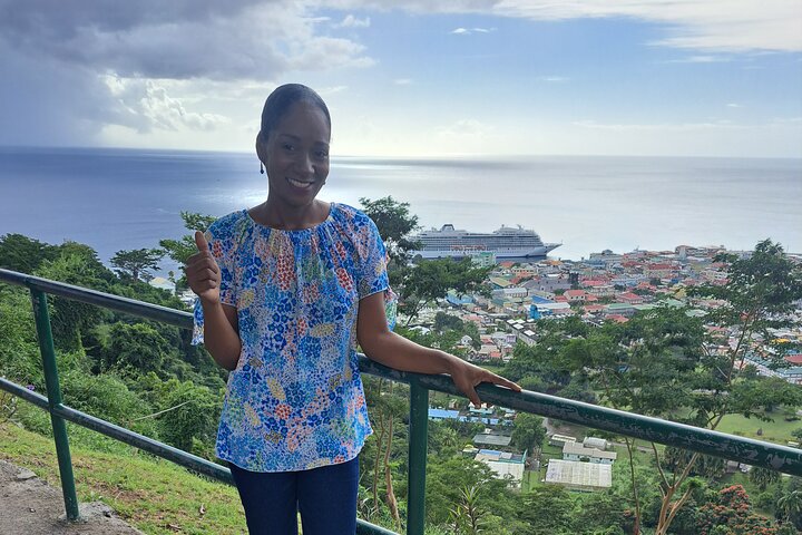 Scenic Tour of City and Rainforest, Waterfall, Sulphur Springs .