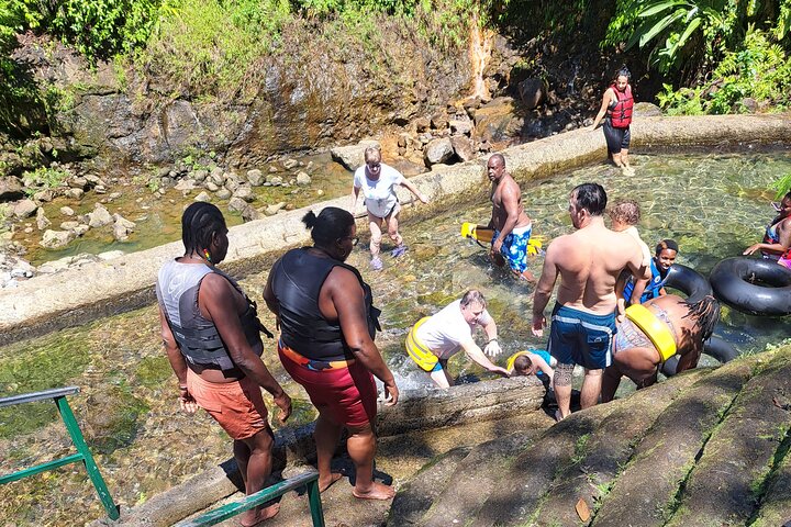 Scenic Tour of City and Rainforest, Waterfall, Sulphur Springs .