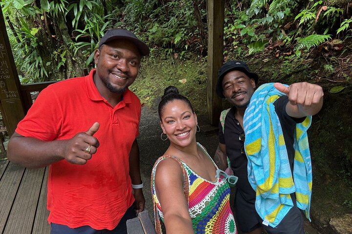 Scenic Tour of City and Rainforest, Waterfall, Sulphur Springs .
