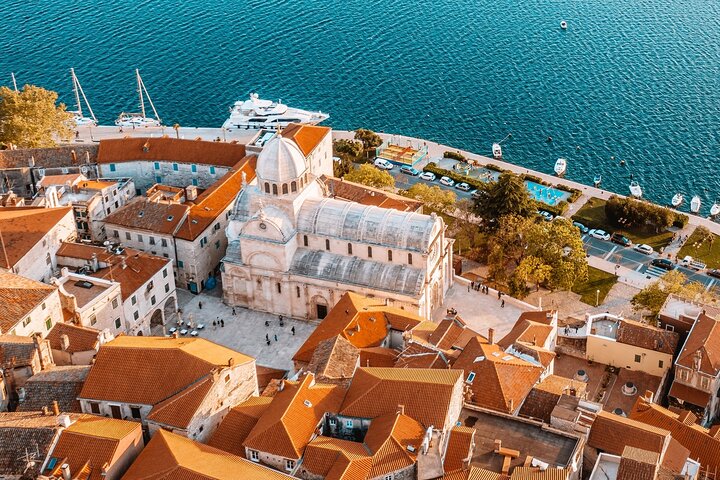 From Trogir, Seget, Okrug: Krka Waterfalls & Šibenik Culture Tour